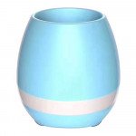 Wholesale Music Flowerpot LED Light Portable Bluetooth Power Speaker K3 (Blue)